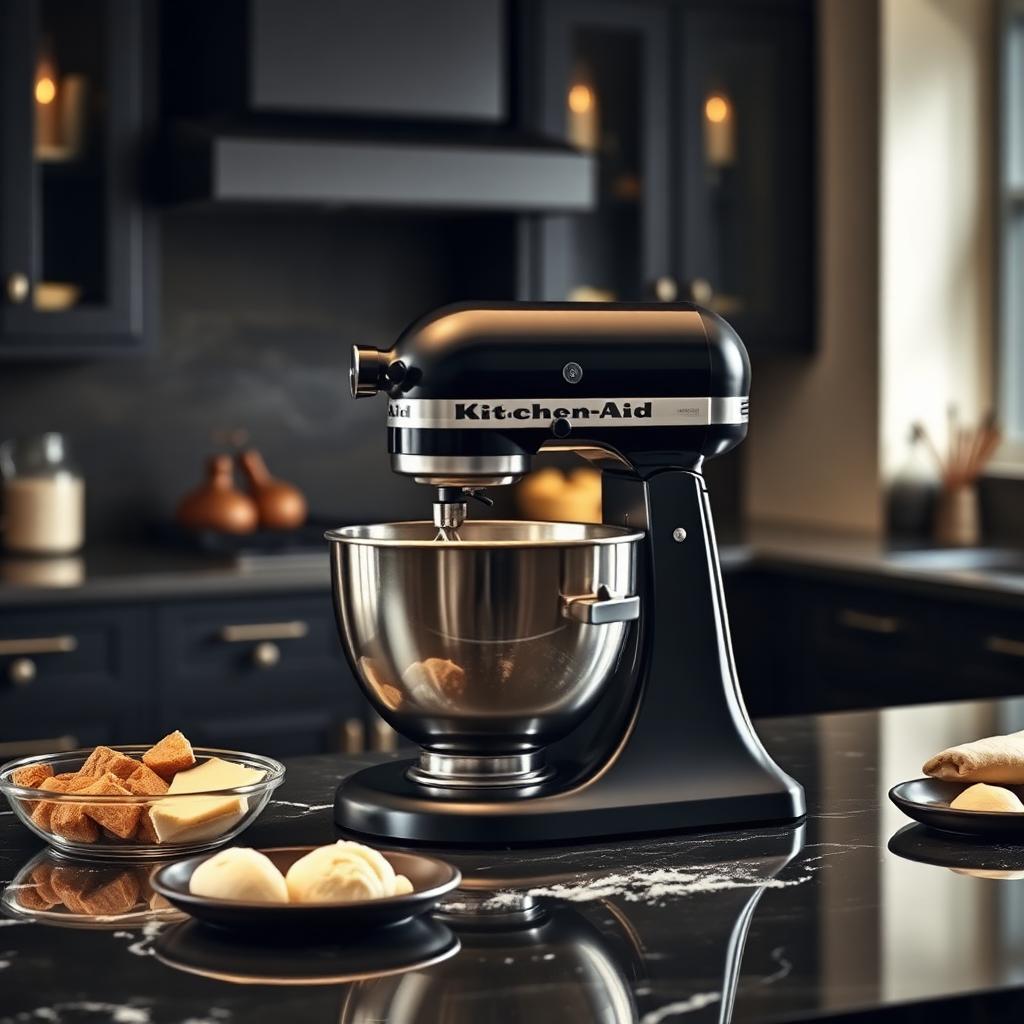 En situation - KitchenAid Artisan Bowl-Lift 5,6L Noir Réglisse